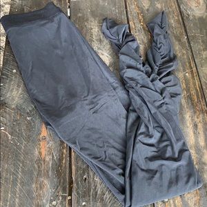 Zara knit black mesh leggings with shorts